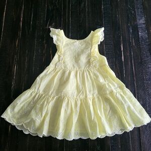 Cat & Jack Eyelet Embroidered Ruffle Dress Size 2T